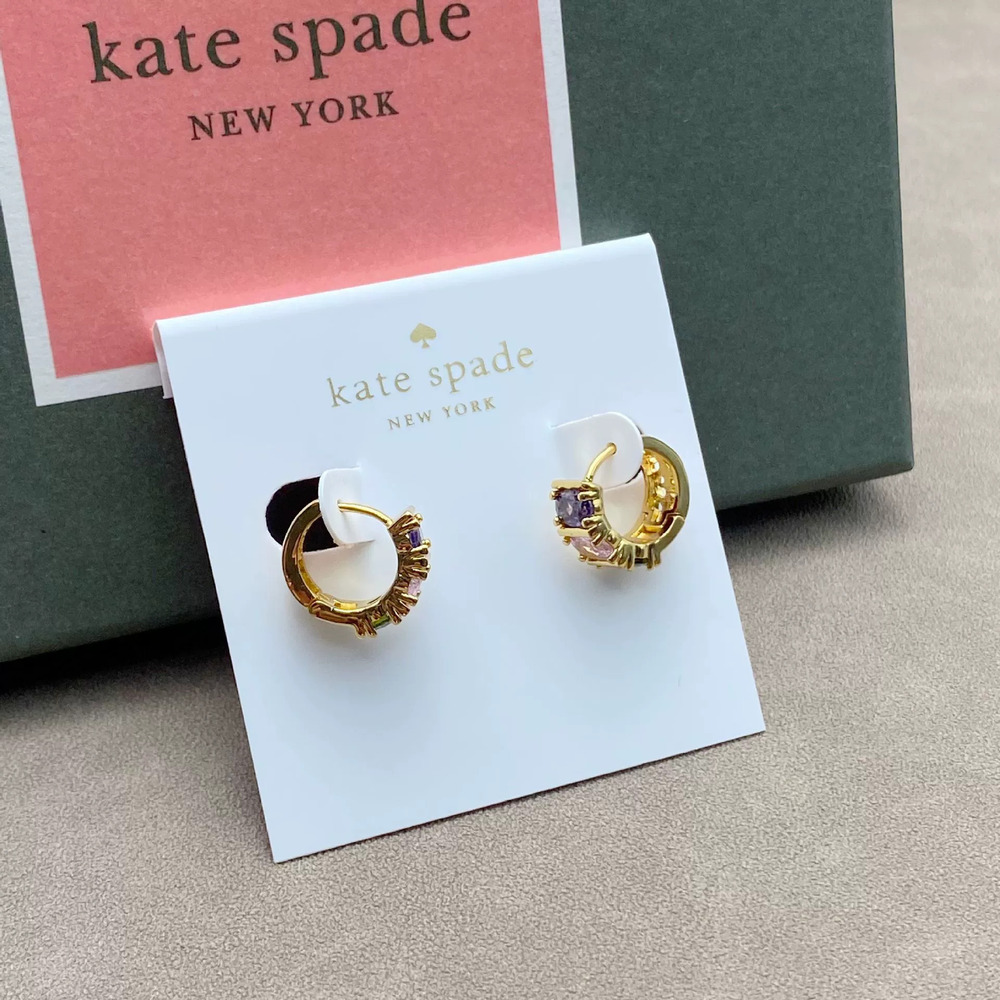 kate spade Colored Zircon Square Earrings
